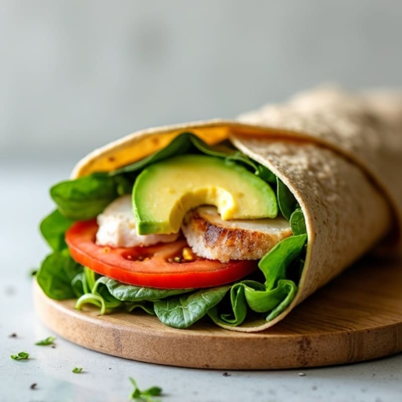 Lean Turkey and Creamy Avocado Wrap