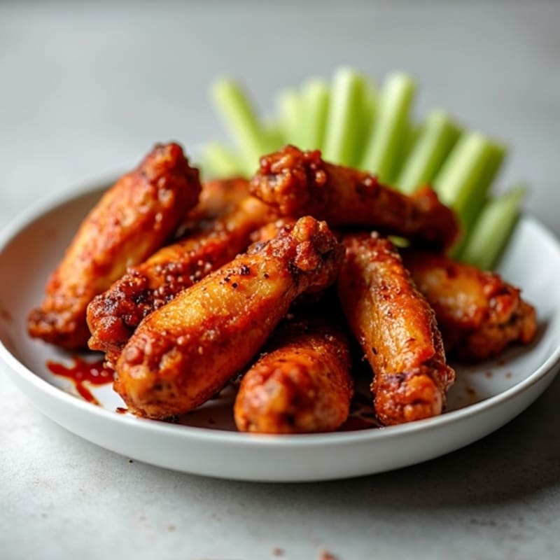 Spicy BBQ Roasted Chicken Wings