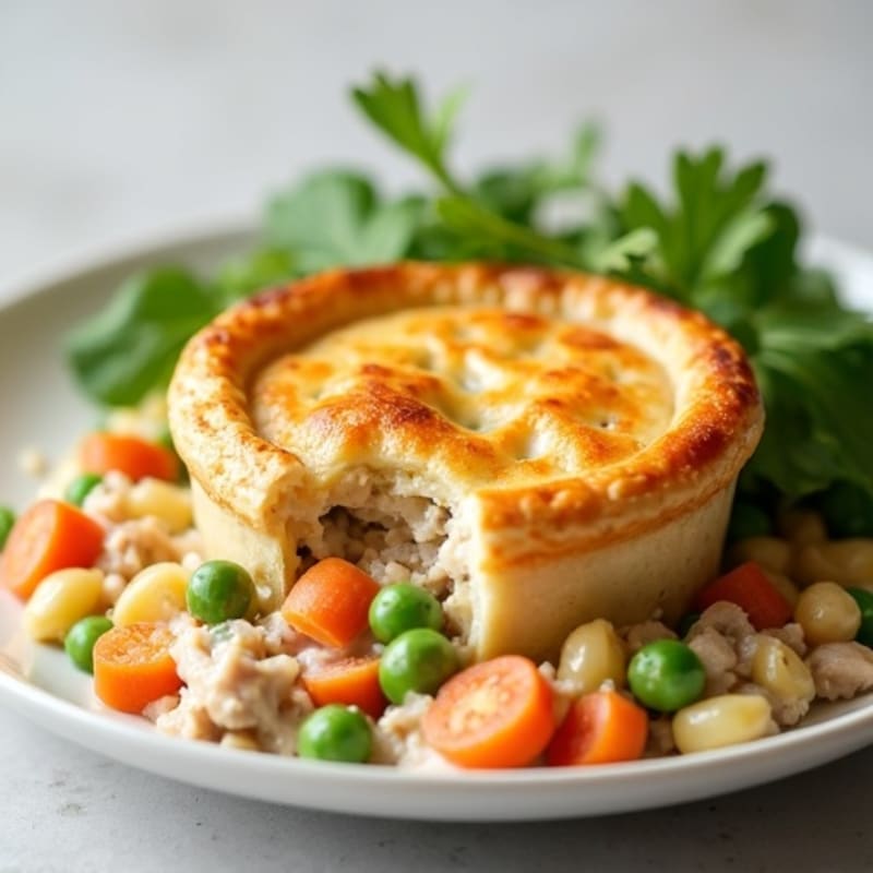 Healthy Creamy Turkey Pot Pie