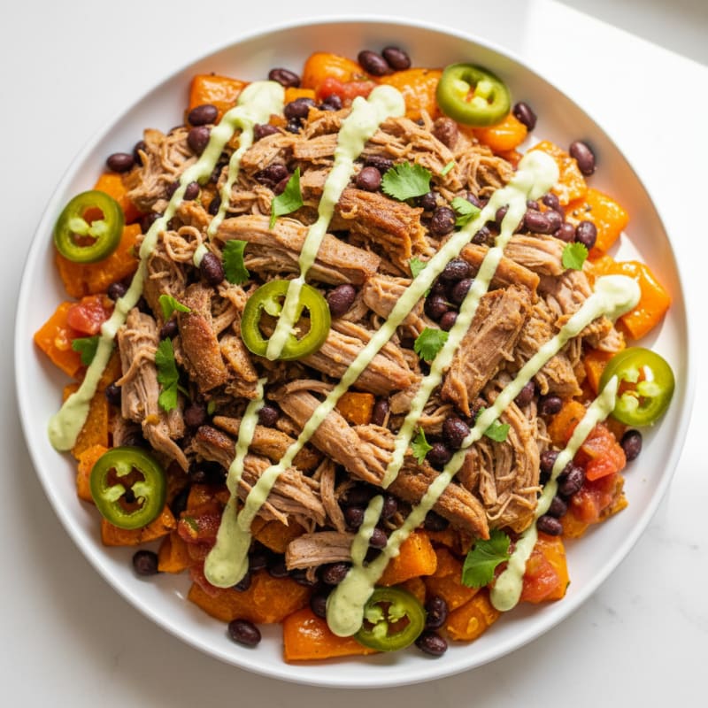Pulled Pork Nachos with Pickled Jalapeños