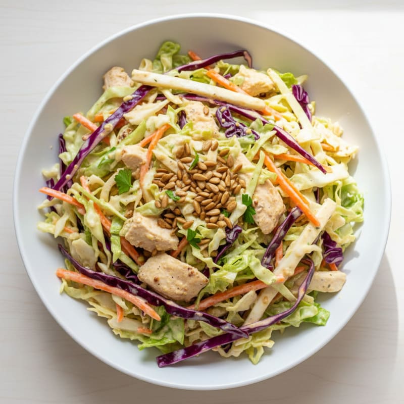 Creamy Zesty Coleslaw with Crunchy Cabbage