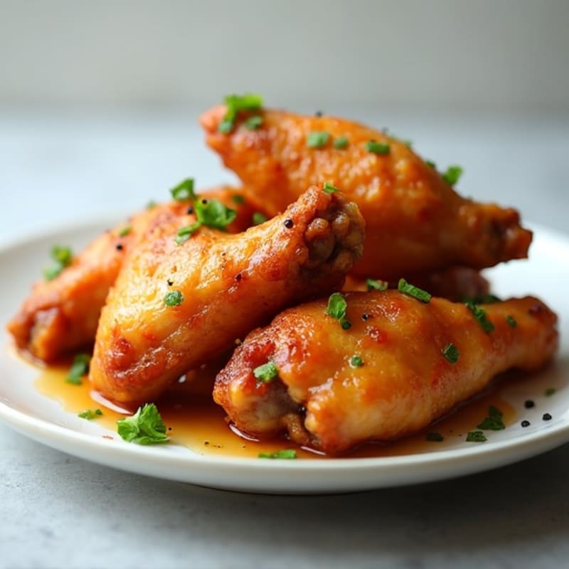 Crispy Baked Honey-Garlic Chicken Wings