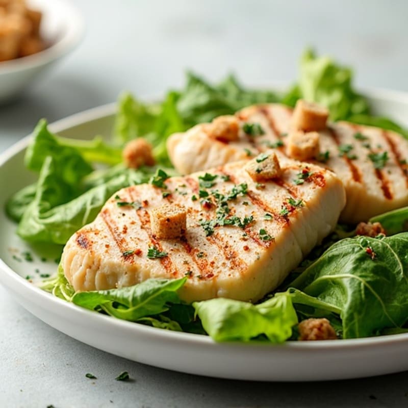 Creamy Chicken Caesar with Crisp Romaine