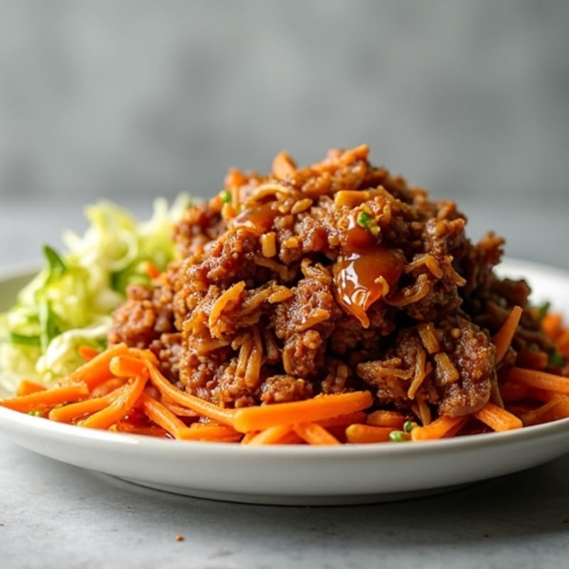 Slow Cooker Tender BBQ Pulled Pork with Crispy Cabbage Slaw