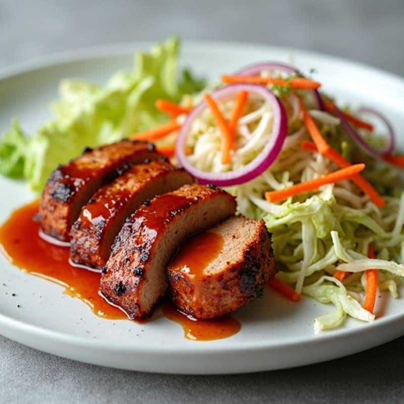 Lean BBQ Pulled Pork with Crunchy Slaw