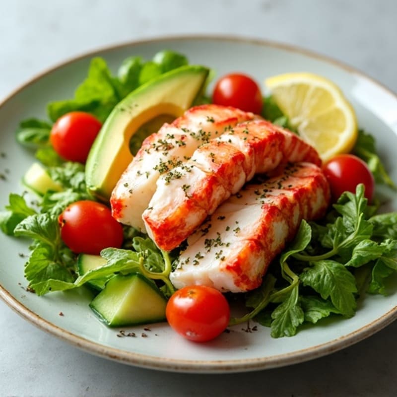 Fresh Lobster Salad with Zesty Lemon-Herb Dressing