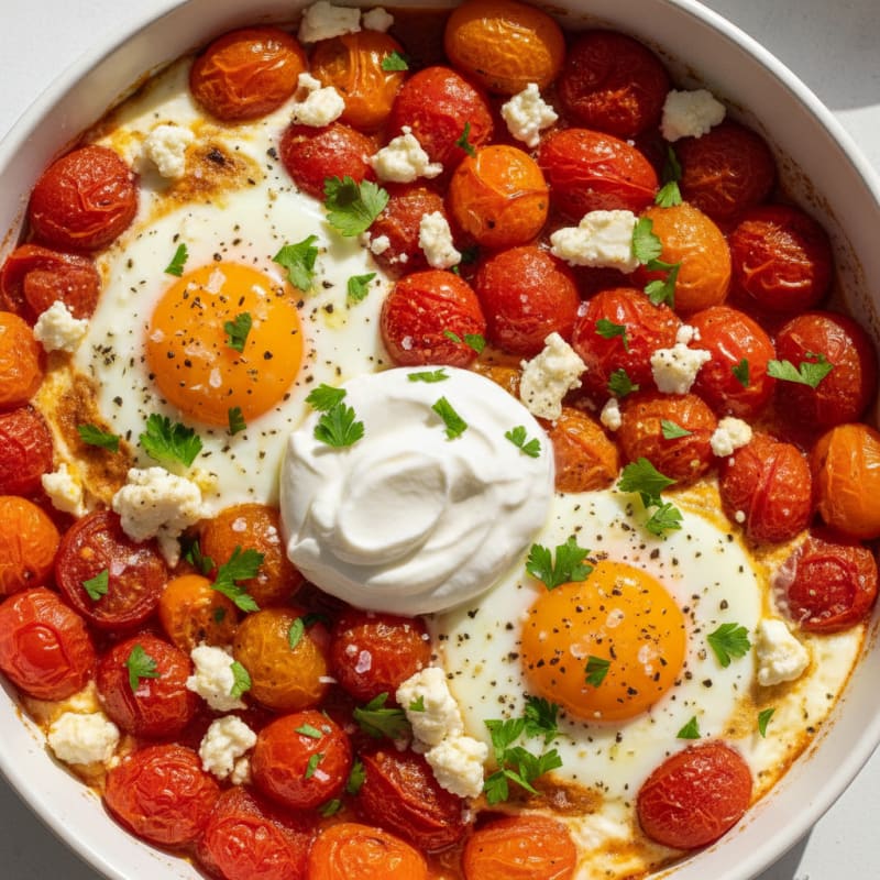 Baked Eggs with Roasted Tomatoes