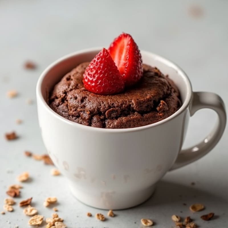 Healthy Chocolate Protein Mug Cake