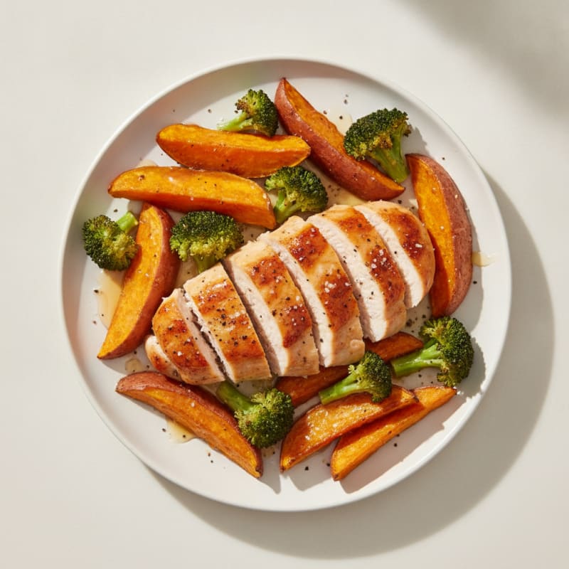 Roasted Sweet Potato with Honey Glaze