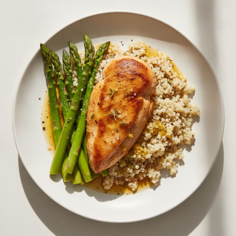 Herb-Roasted Chicken Breast with Pan Jus