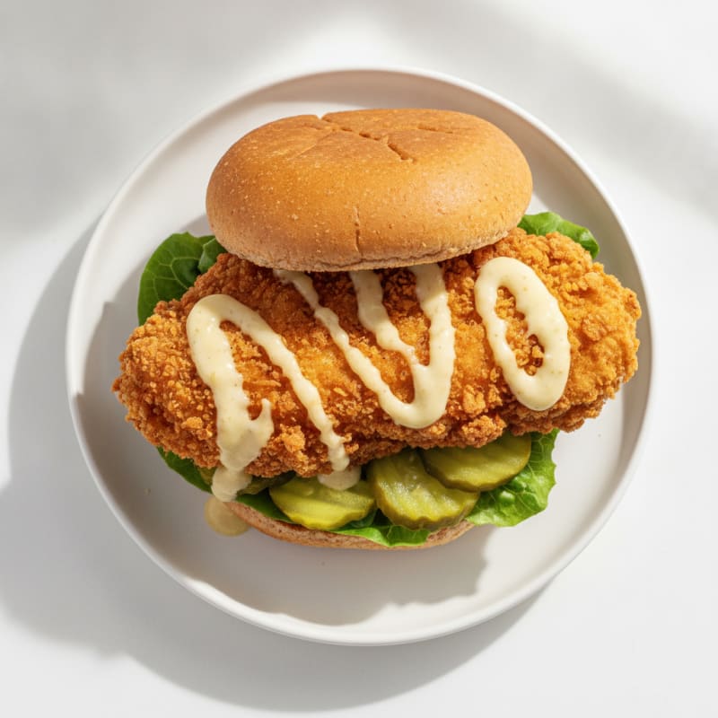 Buttermilk Fried Chicken Sandwich with Pickles