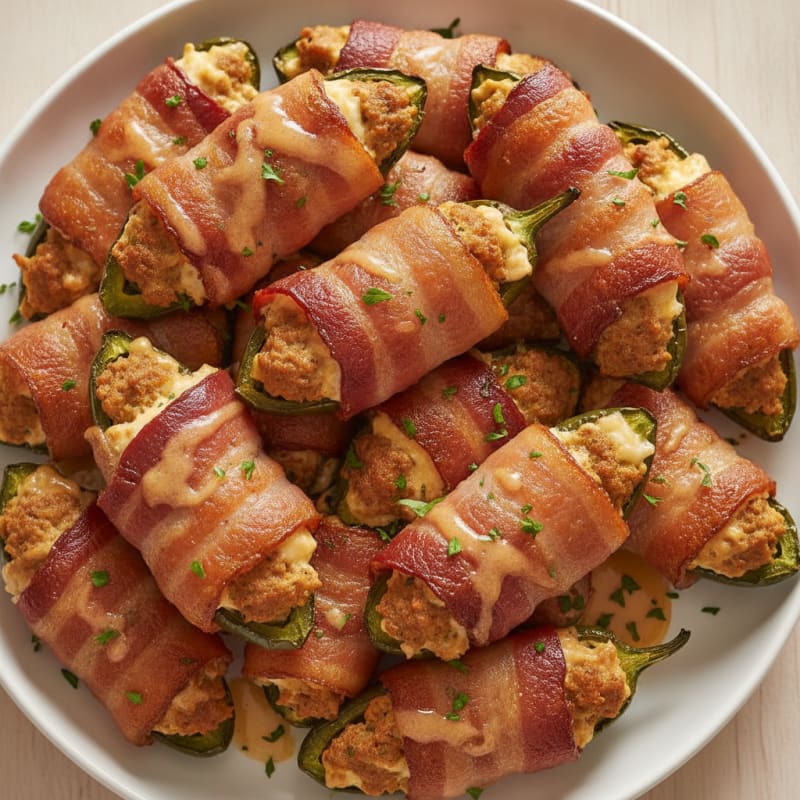 Baked Jalapeño Poppers with Bacon