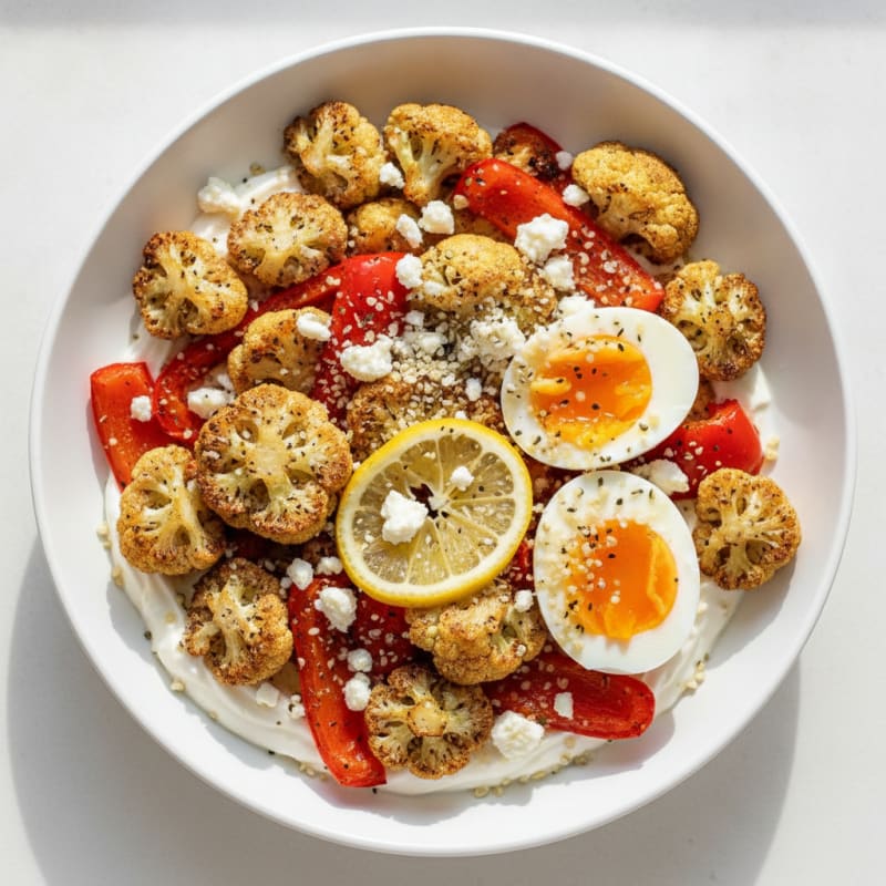 Roasted Vegetable and Feta Bowl