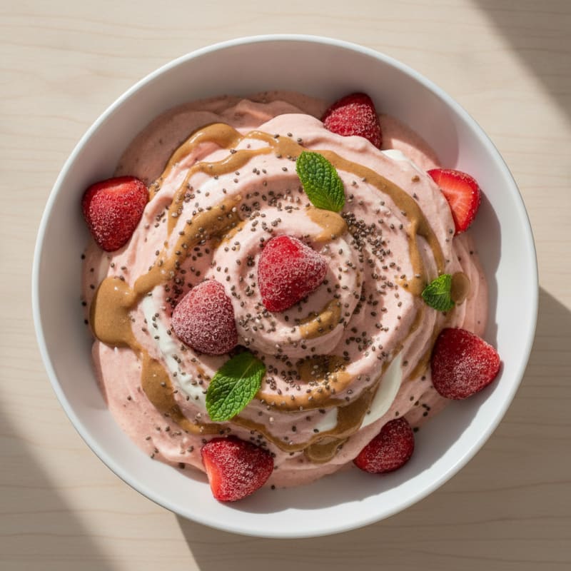 Strawberry Protein Ice Cream