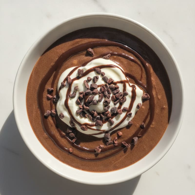 Silky Chocolate Protein Pudding with Greek Yogurt
