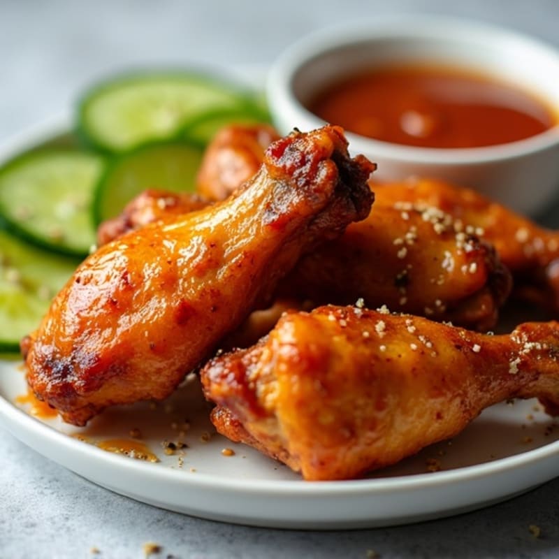 Crispy Honey Glazed Baked Wings