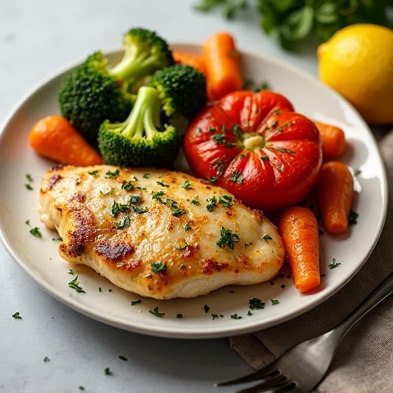 Sheet Pan Lemon-Garlic Chicken with Crispy Roasted Vegetables
