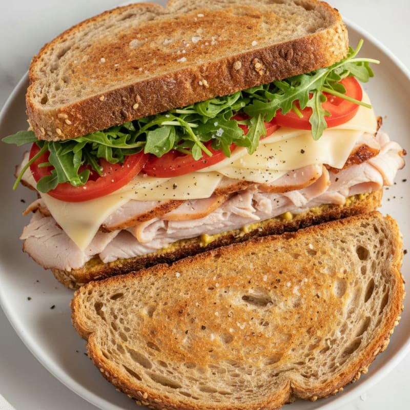 Classic Turkey and Swiss Sandwich