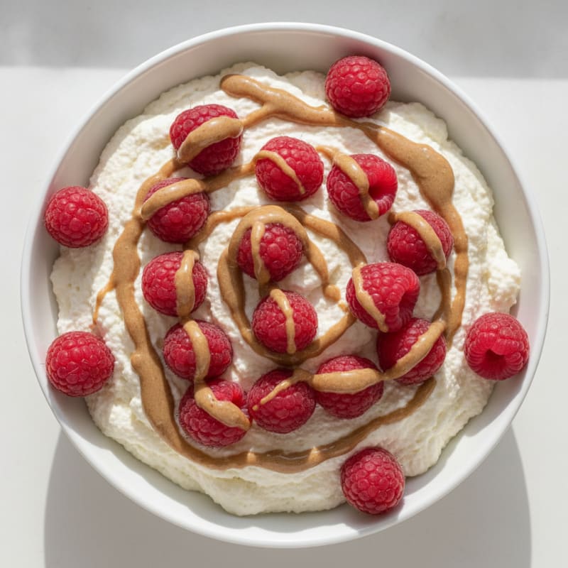 Silky Greek Yogurt Protein Mousse with Berries
