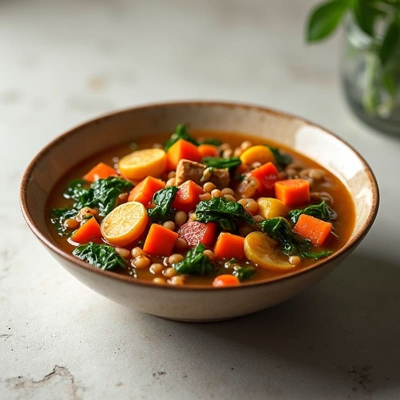 Hearty Spiced Lentil and Vegetable Stew