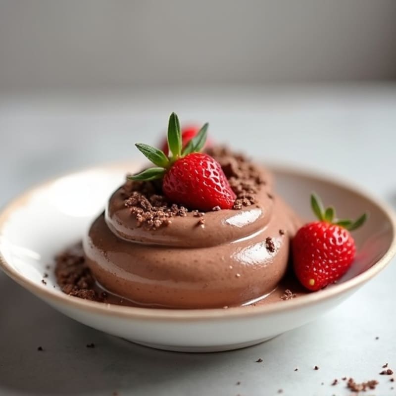 Silky Chocolate Protein Pudding with Greek Yogurt
