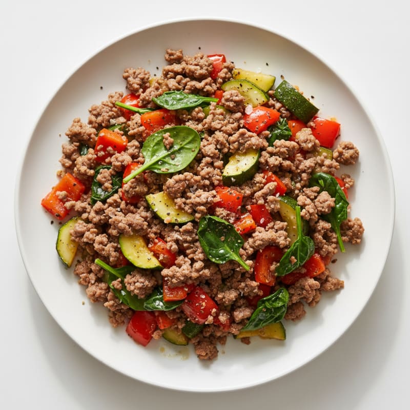 Zesty Ground Beef and Vegetable Skillet