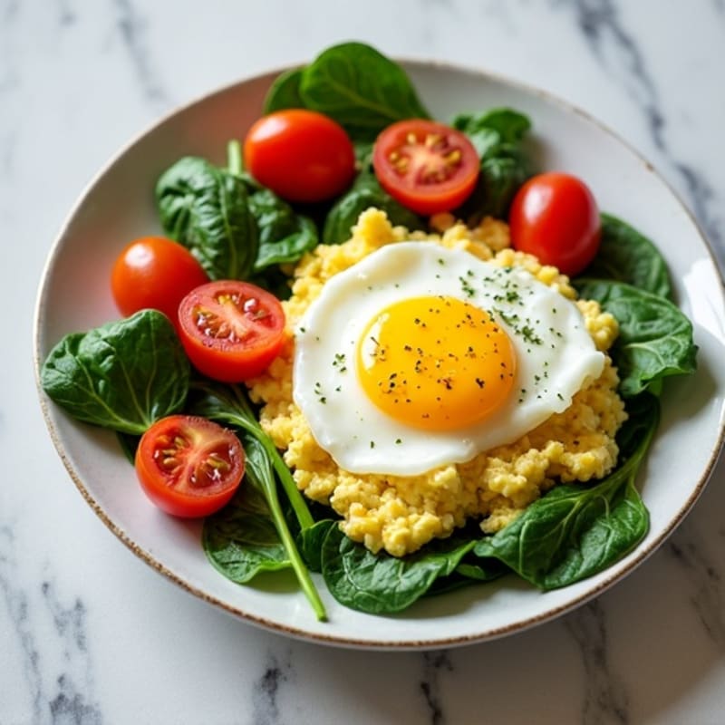 Creamy Cottage Cheese and Egg Scramble