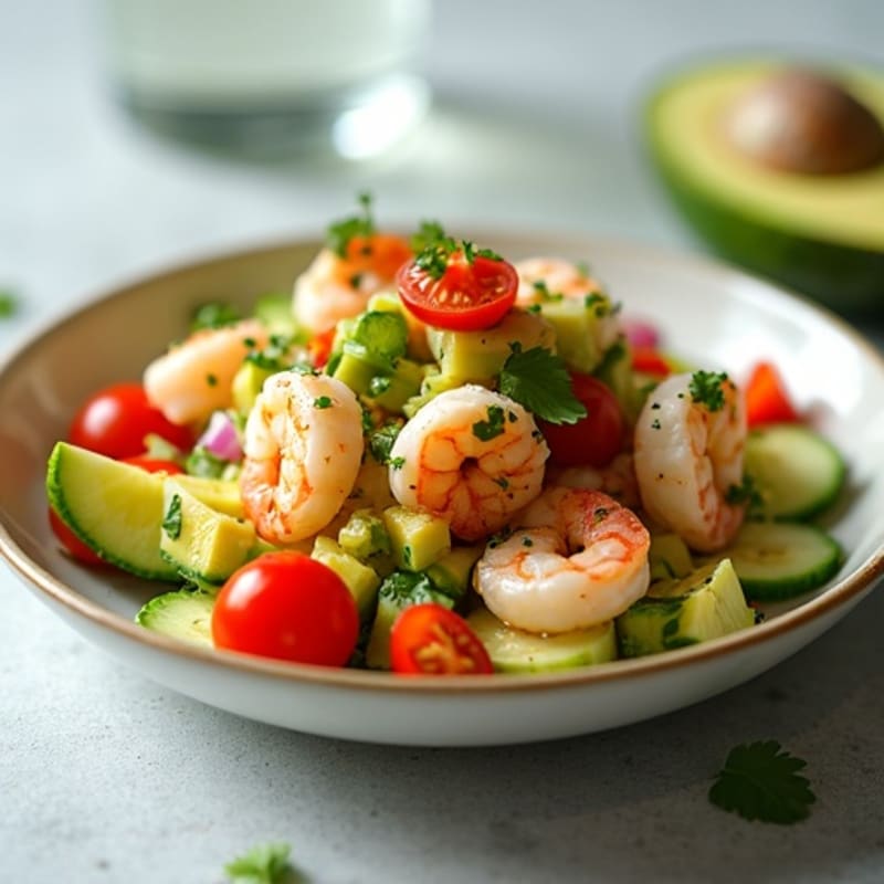 Citrus-Marinated Shrimp and Creamy Avocado Ceviche