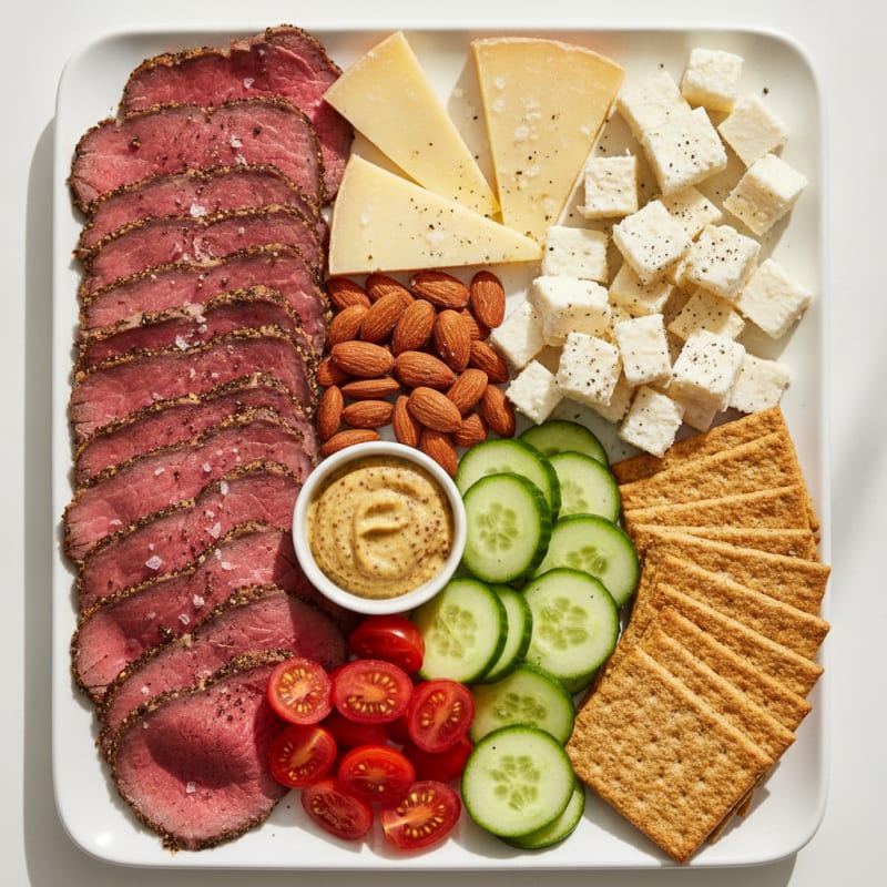 Artisan Charcuterie Board with Gourmet Cheeses