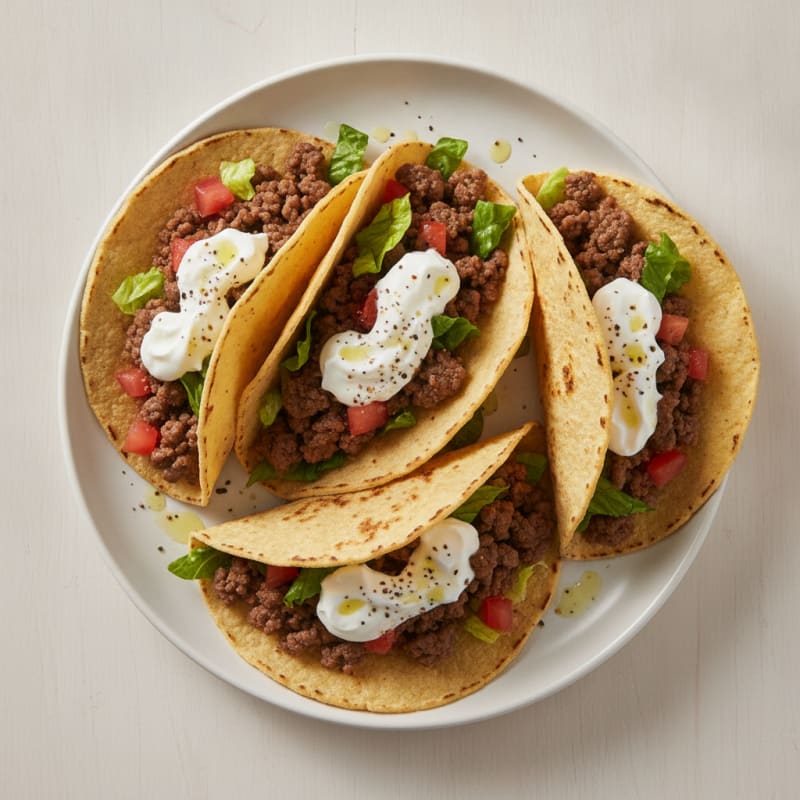 High-Protein Savory Ground Beef Tacos