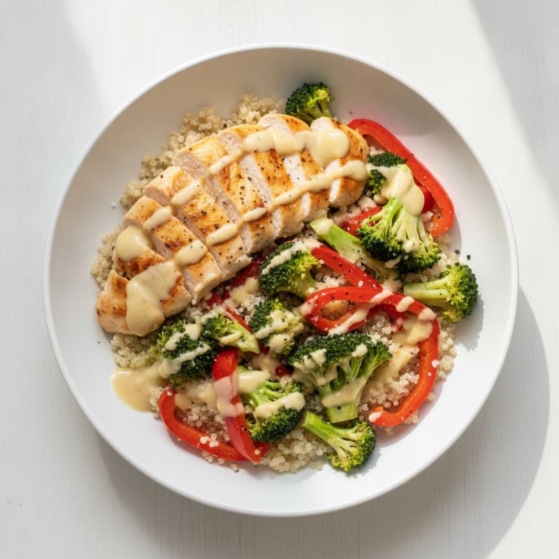 Chicken and Veggie Protein Power Bowl