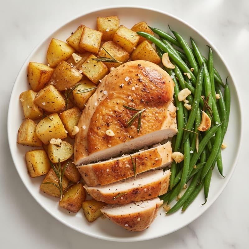 Garlic Herb Roasted Chicken with Root Vegetables