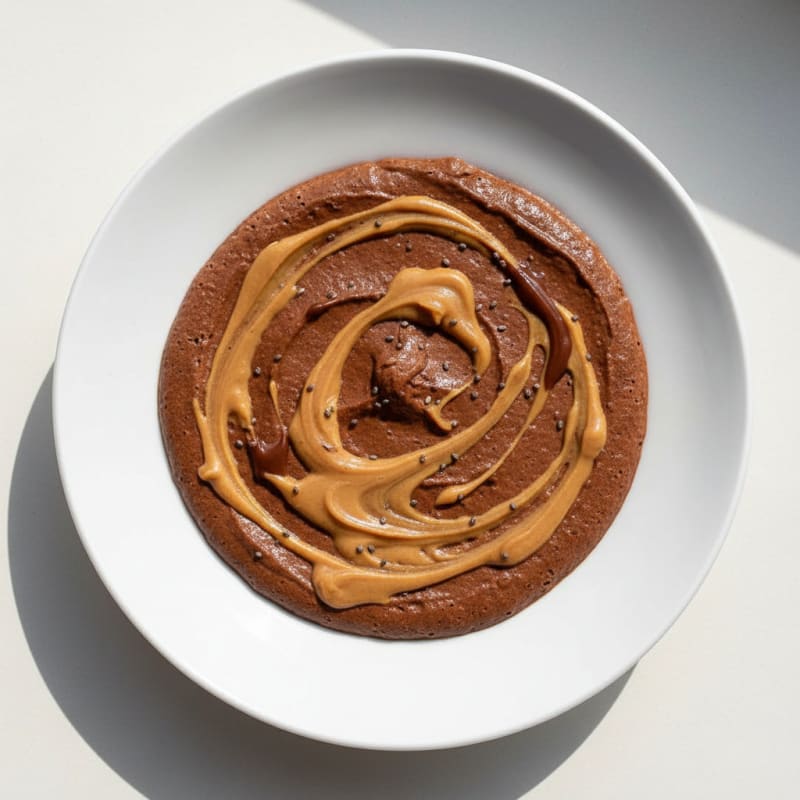 Silky Chocolate Protein Pudding with Peanut Butter Swirl