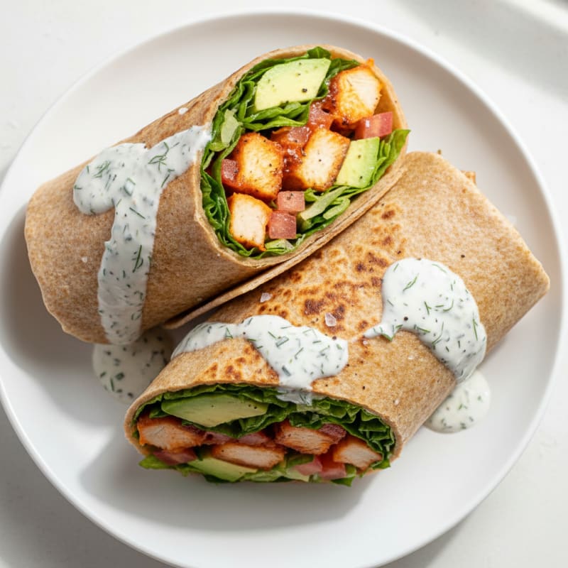 Crispy Buffalo Ranch Chicken Wrap