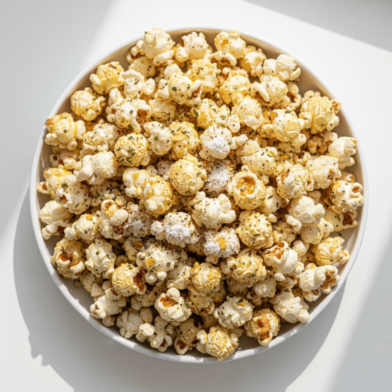 Garlic Herb Parmesan Popcorn