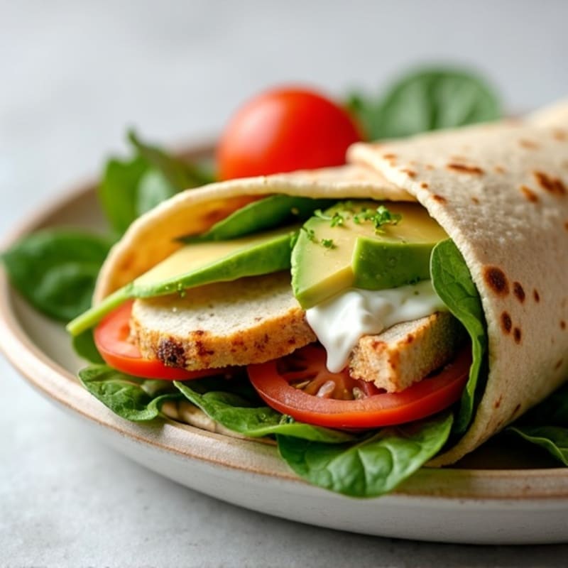 Fresh Turkey and Creamy Avocado Wrap