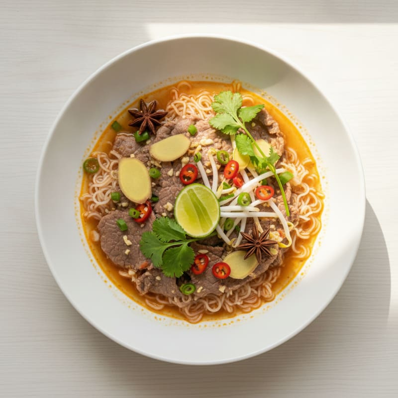Spicy Tangy Shabu Shabu Beef Vermicelli