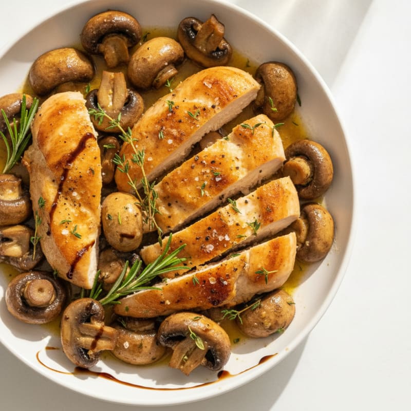 Herb-Roasted Garlic Butter Mushrooms