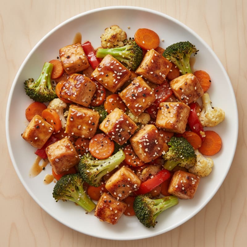 Teriyaki Chicken with Roasted Vegetables