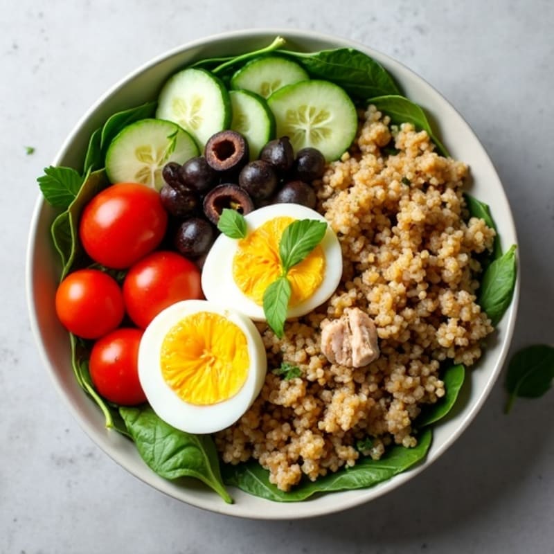 Herb-Lemon Mediterranean Tuna Bowl