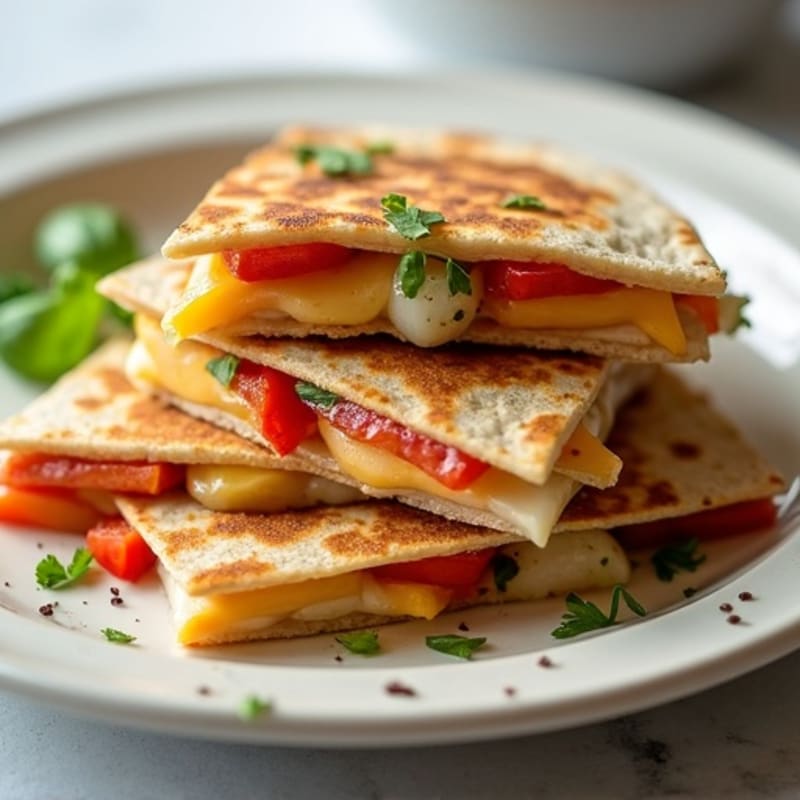 Healthy Chicken and Veggie Quesadillas