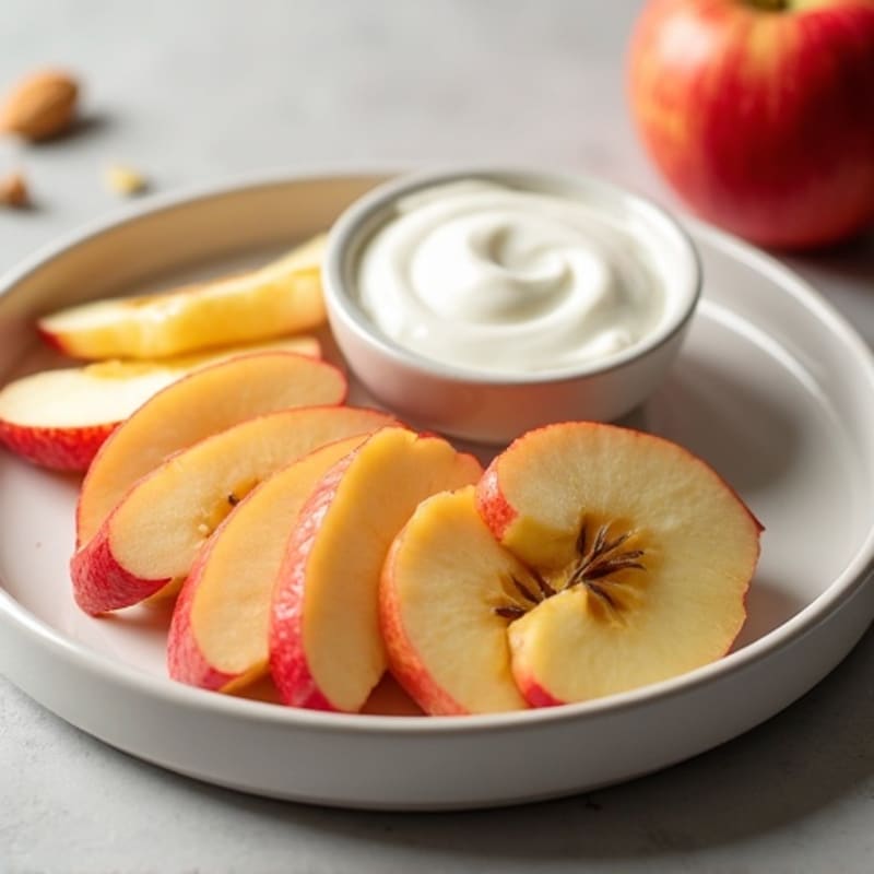 Apple Slices with Creamy Almond Butter