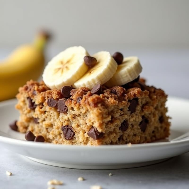 Chocolate Chip Protein Baked Oatmeal