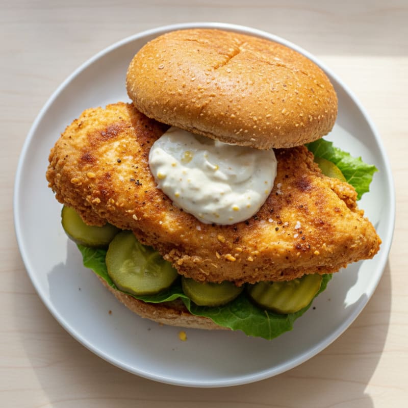 Buttermilk Fried Chicken Sandwich with Pickles