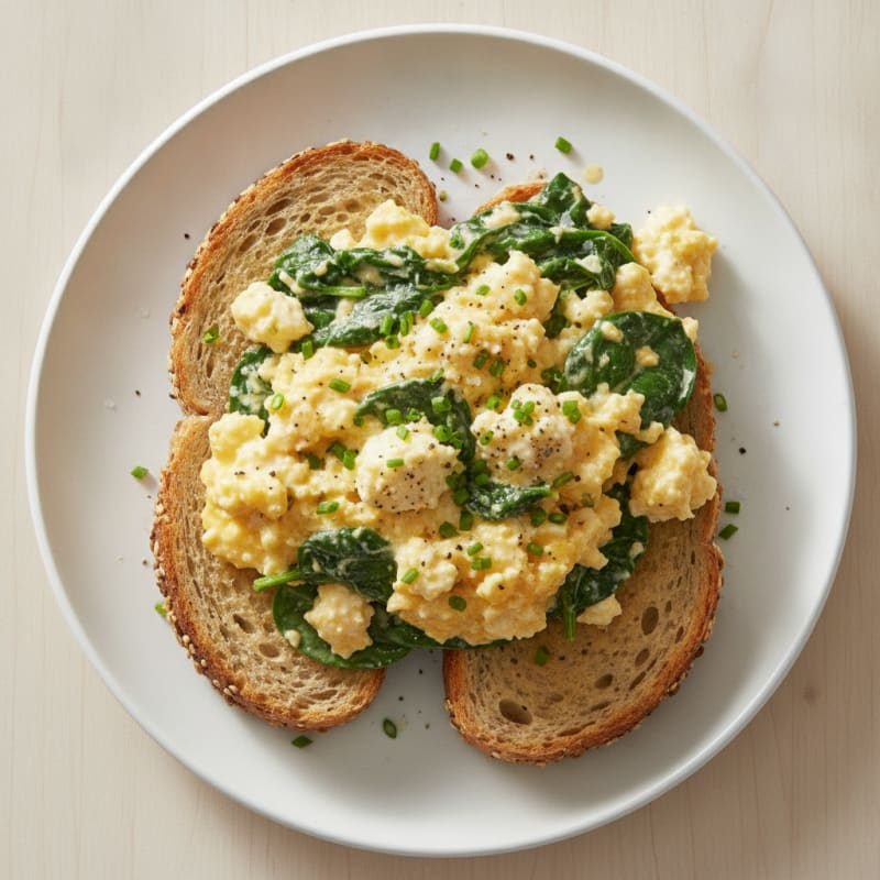 Scrambled Eggs with Cottage Cheese