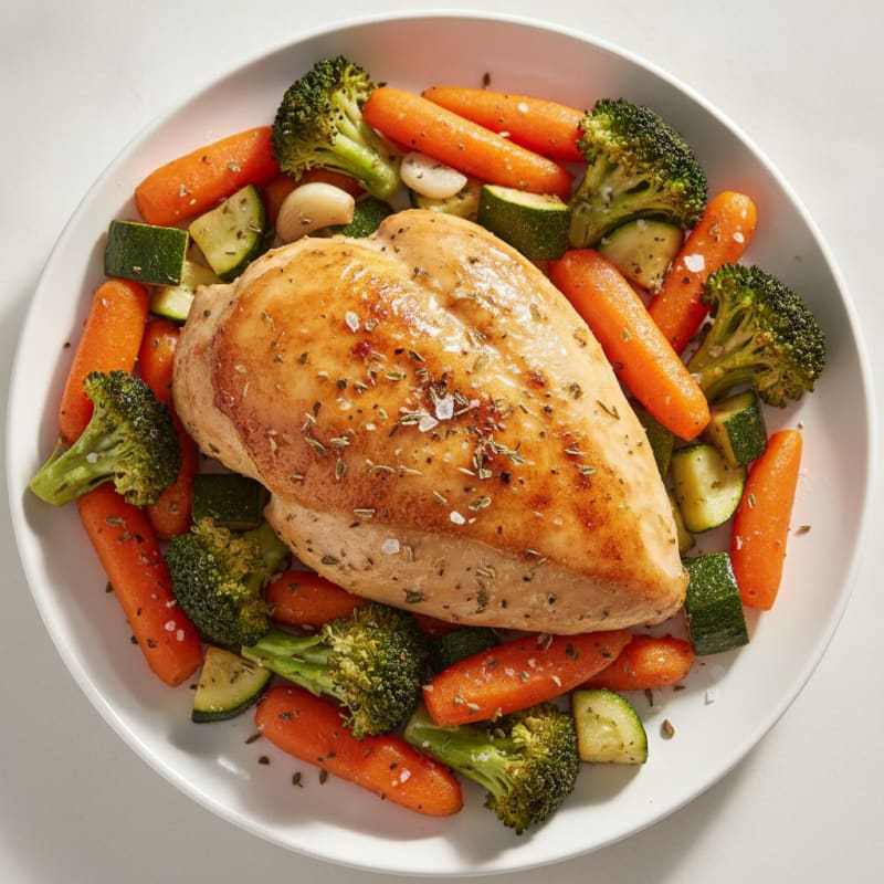 Garlic Herb Roasted Chicken with Vegetables