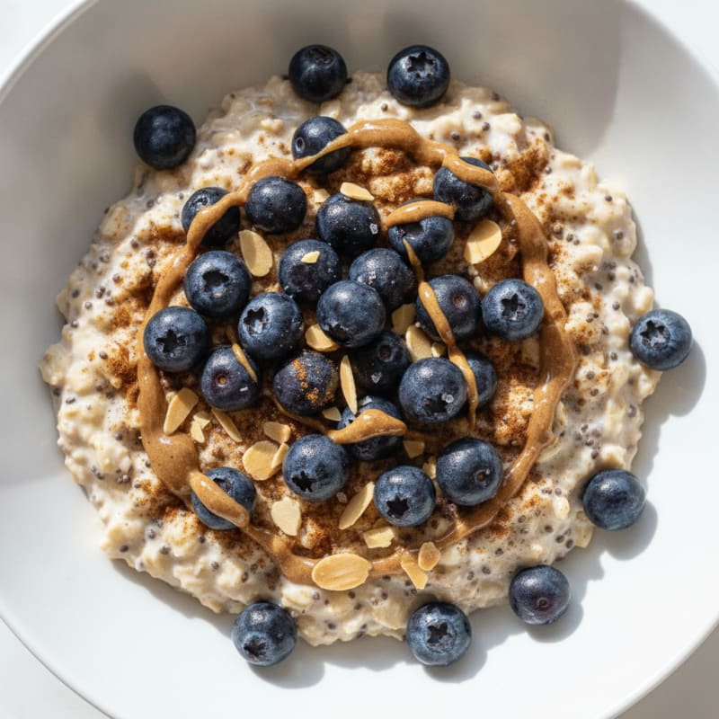 Blueberry Almond Overnight Oats