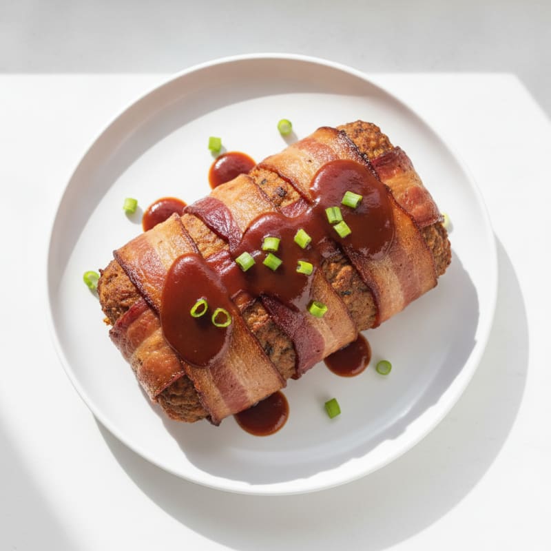 BBQ Bacon-Wrapped Meatloaf