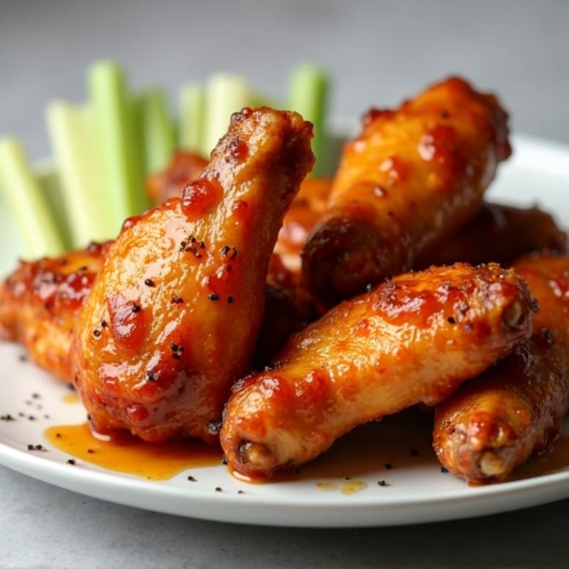 Crispy Honey Glazed Chicken Wings