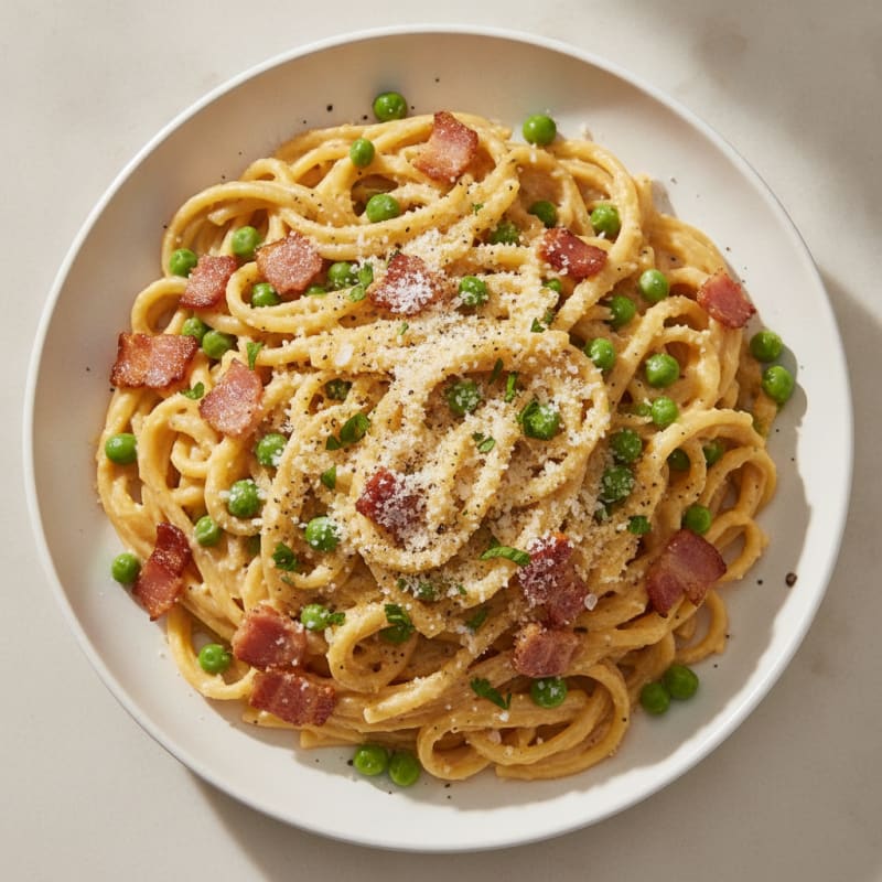 Classic Carbonara with Pancetta and Egg